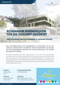 Grafik: Referenzstory IT-Gesamtlösung Schulheim Sunneschyn