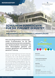 Grafik: Referenzstory: IT-Gesamtlösung Schulheim Sunneschyn